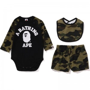 Kids' Bape 1st Camo College Baby Gift Set Kb Gift Set Green USA | GN7830580