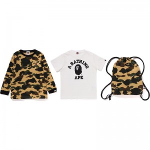 Kids' Bape 1st Camo College Gift Set Gift Set Yellow USA | IN0202122