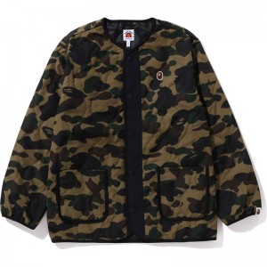 Kids' Bape 1st Camo Quilting Jacket Jr Jackets Green USA | FP2059809