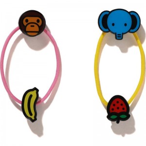 Kids' Bape Baby Milo Friends Fruit Hair Rubber Band Set Accessories Sax USA | KN4241621