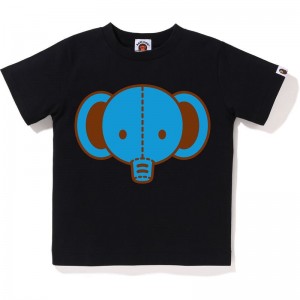 Kids' Bape Baby Milo Toy Box Tee #2 T Shirts Black Blue USA | OL3503353
