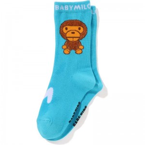 Kids' Bape Baby Milo Toy Socks Socks Sax USA | XT7963693