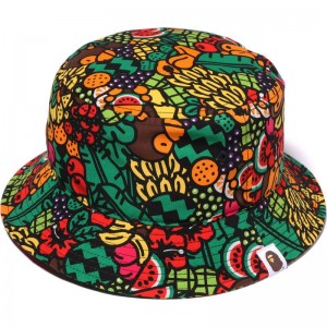 Kids' Bape Baby Milo Tropical Bucket Hat Caps Multi USA | CM6623063