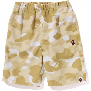 Kids' Bape Color Camo Ape Head One Point Beach Shorts Shorts Yellow USA | PH8203123