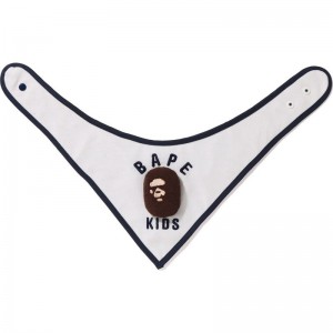 Kids' Bape Color Camo Bandana Reversible Bib Accessories Navy USA | QB4909699