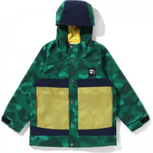 Kids' Bape Color Camo Hoodie Jacket Hoodie Green USA | OK2138818