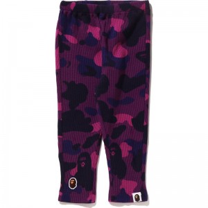 Kids' Bape Color Camo Thermal Baby Pants Pants Purple USA | ER1269729
