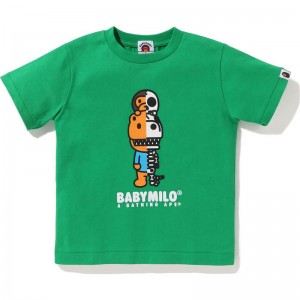 Kids' Bape Glow In The Dark Rex Bone Tee T Shirts Purple USA | BT6649269