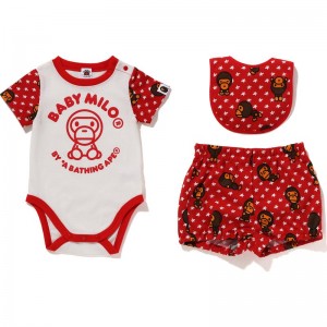 Kids' Bape Milo Pose Sta Baby Milo 3piece Set Gift Set Red USA | NT0500350