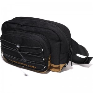 Kids' Bape Waist Bag Jr Bags Black USA | UZ8970990