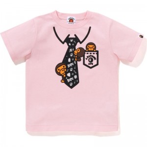 Kids' Bape X Chocomoo Tie Print Tee Pake Set T Shirts Pink USA | WL3363833