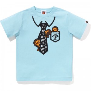 Kids' Bape X Chocomoo Tie Print Tee Pake Set T Shirts Sax USA | HD9644964