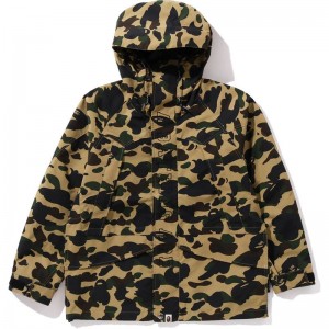 Men Bape 1st Camo Snowboard Jacket Jackets Yellow USA | EW7664664
