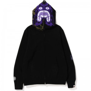 Men Bape 1st Camo Tiger Full Zip Hoodie Hoodie Black USA | WK9627167