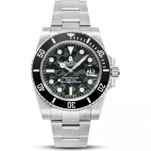 Men Bape 1st Camo Type 1 Bapex Watches Green USA | AB4984594