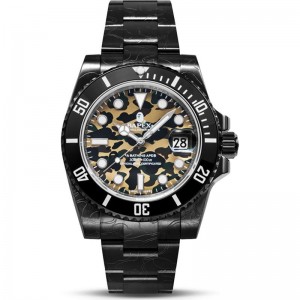 Men Bape 1st Camo Type 1 Bapex Watches Yellow USA | DJ7986796