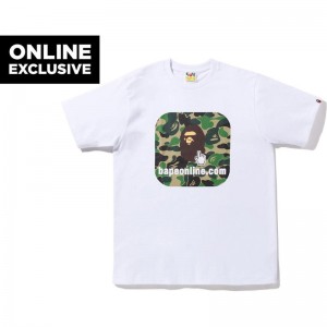 Men Bape Abc Camo Online Tee Bapec T Shirts Olivedrab USA | AY1843683
