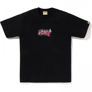 Men Bape Abc Camo Spray Can Tee T Shirts Black USA | OG7503753