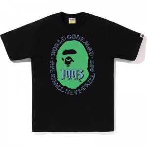 Men Bape Ape Head 1993 Tee T Shirts Black USA | XI8675465