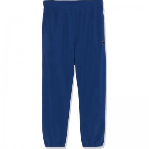 Men Bape Ape Head One Point Sweat Pants Pants Blue USA | BH6515555