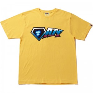 Men Bape Archive Graphic Tee #9 T Shirts Yellow USA | WK9596156