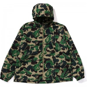 Men Bape Art Camo Lightweight Hoodie Jacket Hoodie Green USA | OA6147517