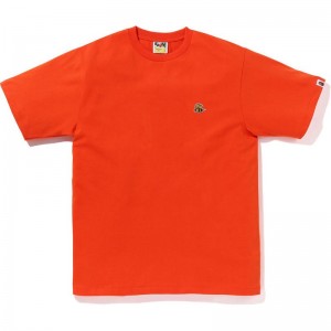 Men Bape Bee One Point Tee T Shirts Orange USA | CT2165515