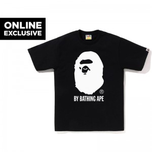 Men Bape Bicolor By Bathing Ape Tee Bapec T Shirts Black USA | CM1955095