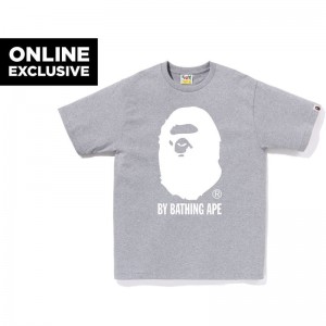 Men Bape Bicolor By Bathing Ape Tee Bapec T Shirts Grey USA | YN7991891