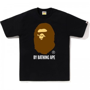 Men Bape By Bathing Ape Tee T Shirts Black USA | OU5011901