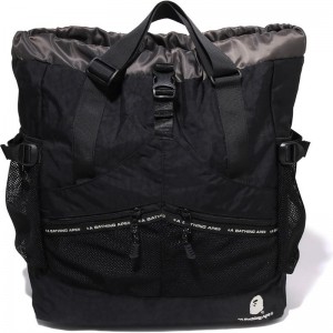 Men Bape Color Block Multi Bag Bags Black USA | YO3570550