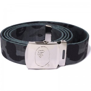 Men Bape Color Camo Gi Belt Accessories Black USA | DN8003703