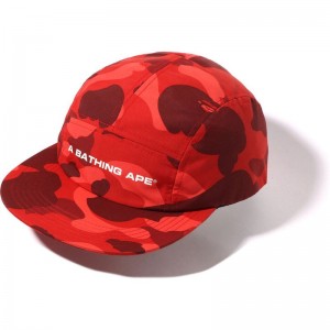 Men Bape Color Camo Jet Cap Caps Red USA | KC9948498