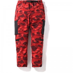 Men Bape Color Camo Military Pants Pants Red USA | HL3741871