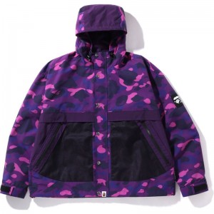 Men Bape Color Camo Relaxed Fit Hoodie Jacket Hoodie Purple USA | ML0043903