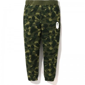 Men Bape Color Camo Sweat Pants Pants Green USA | PV8874884