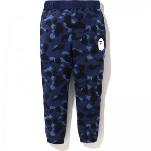 Men Bape Color Camo Sweat Pants Pants Navy USA | VI9855385