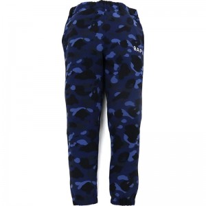 Men Bape Color Camo Sweat Pants Pants Navy USA | UT9376036
