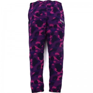 Men Bape Color Camo Sweat Pants Pants Purple USA | QP8586956