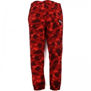 Men Bape Color Camo Sweat Pants Pants Red USA | TA8713273