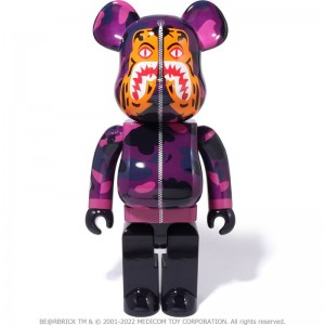 Men Bape Color Camo Tiger Be@rbrick 1000% Figure Purple USA | QY4313033