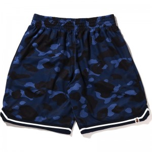 Men Bape Color Camo Wide Fit Basketball Shorts Shorts Purple USA | VQ2820680
