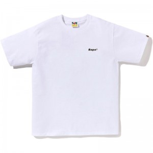 Men Bape Colors Graffiti Tee T Shirts White USA | GD6532252