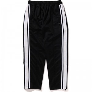 Men Bape Fans Scarf Track Pants Pants Black USA | LW4933193