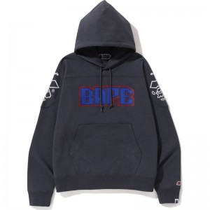 Men Bape Football Loose Fit Pullover Hoodie Hoodie Grey USA | TO7133513