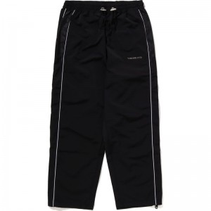 Men Bape Metal Logo Pin Track Pants Pants Black USA | GT8581551