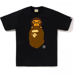 Men Bape Milo On Ape Head Tee T Shirts Black USA | DY3141111