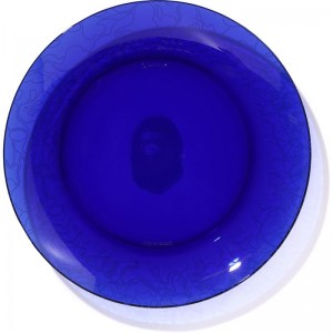 Men Bape Neon Camo Glass Plate Home Blue USA | BO6708978