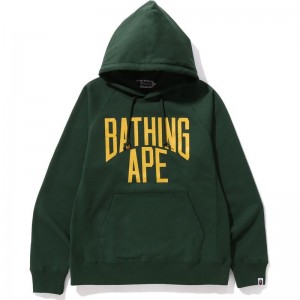 Men Bape Nyc Logo Pullover Hoodie Hoodie Green USA | WT3662462