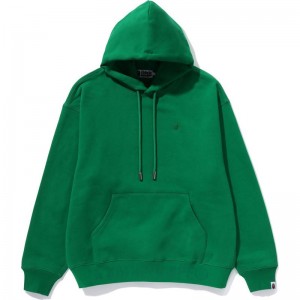 Men Bape Tonal Ape Head One Point Pullover Hoodie Hoodie Green USA | RF1649569